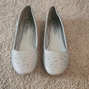 Silver Glitter Women's Shoes